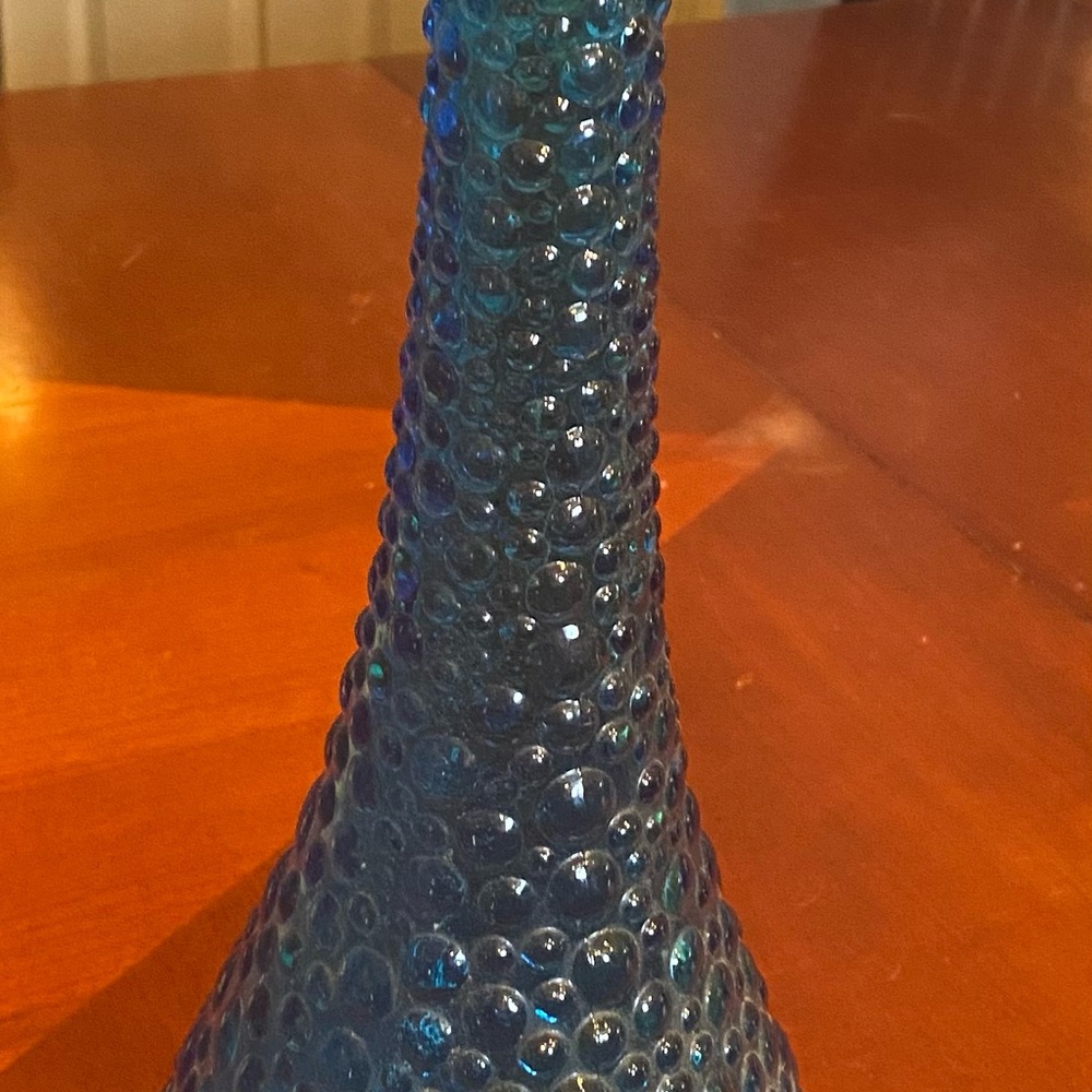 Vase made in Italy, hand blown glass
